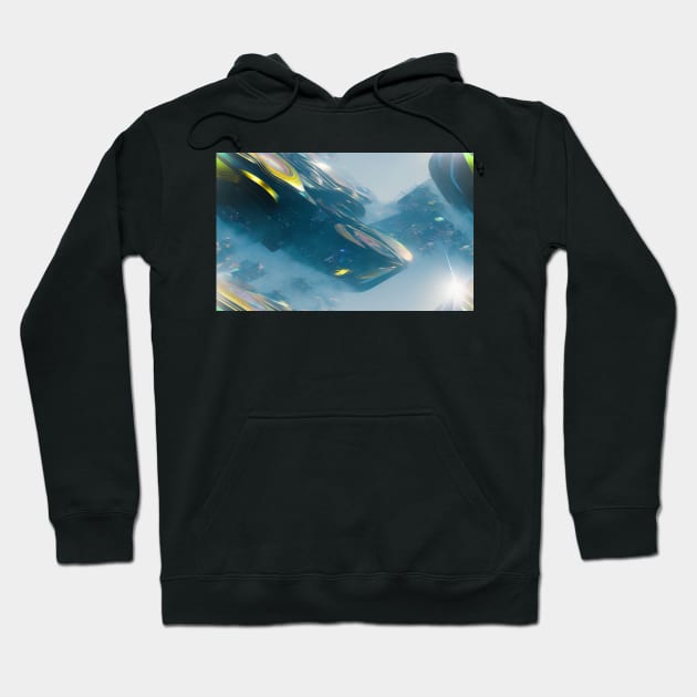 Seamless Holographic Texture VI Hoodie by newdreamsss